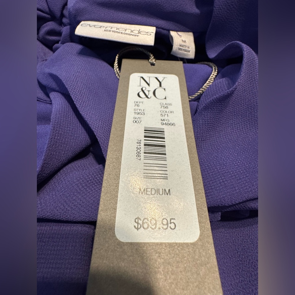 NWT New York & Company Purple Halter
Dress - Picture 6 of 9